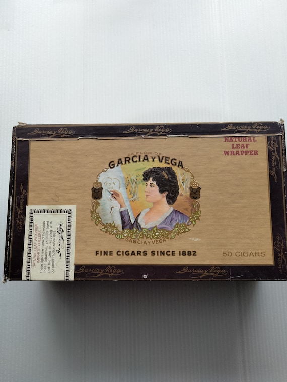 TRES RARE ANCIENNE Boite A Cigares En Bois F. Garcia & Bros De 1913 EUR