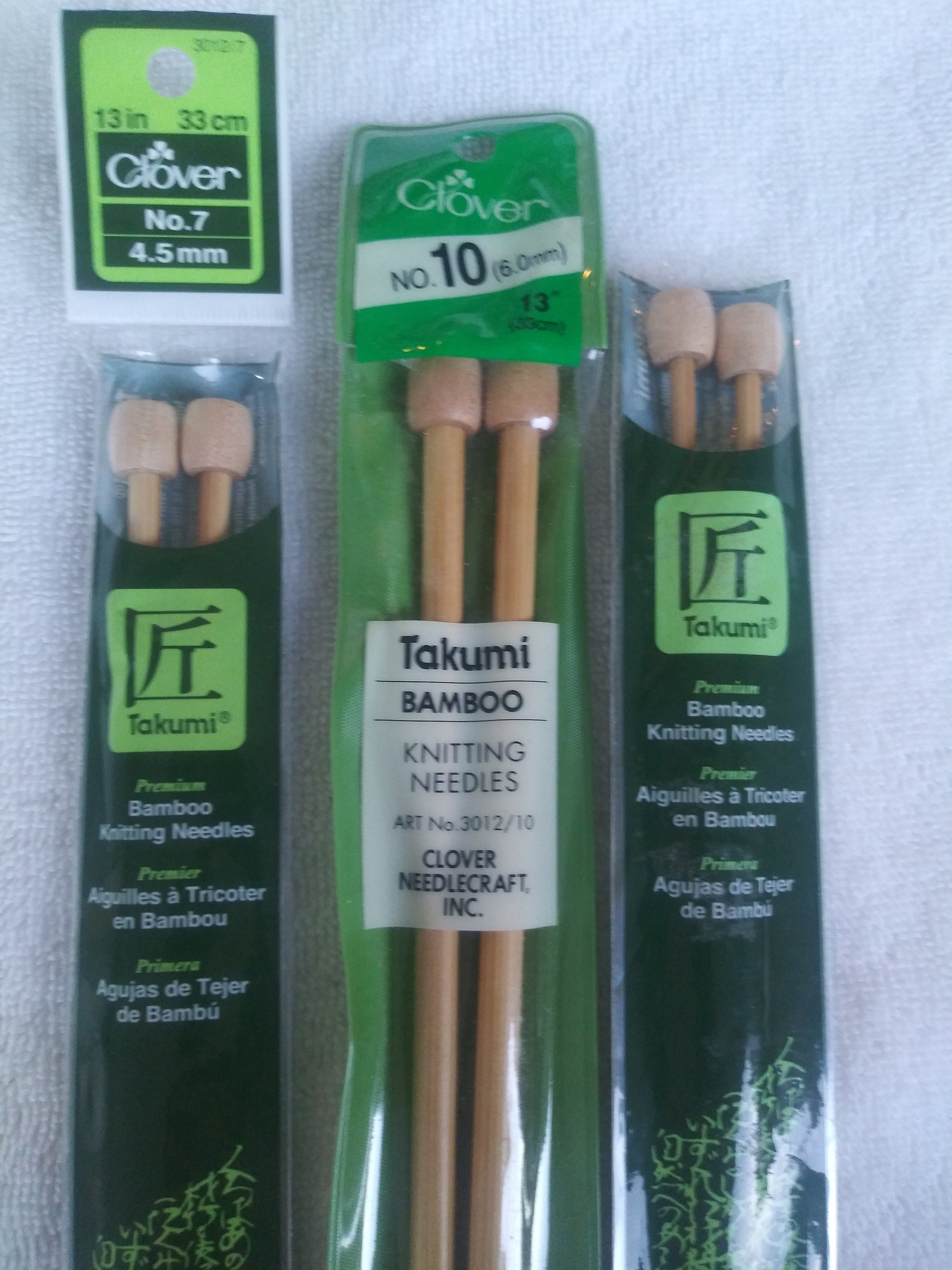 Clover 7 Bamboo 11/8mm Double Point Knitting Needle Set 5ct