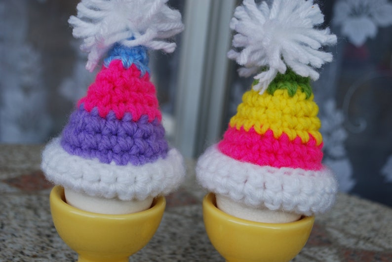 Easter decoration,set of 2 egg hat. image 2