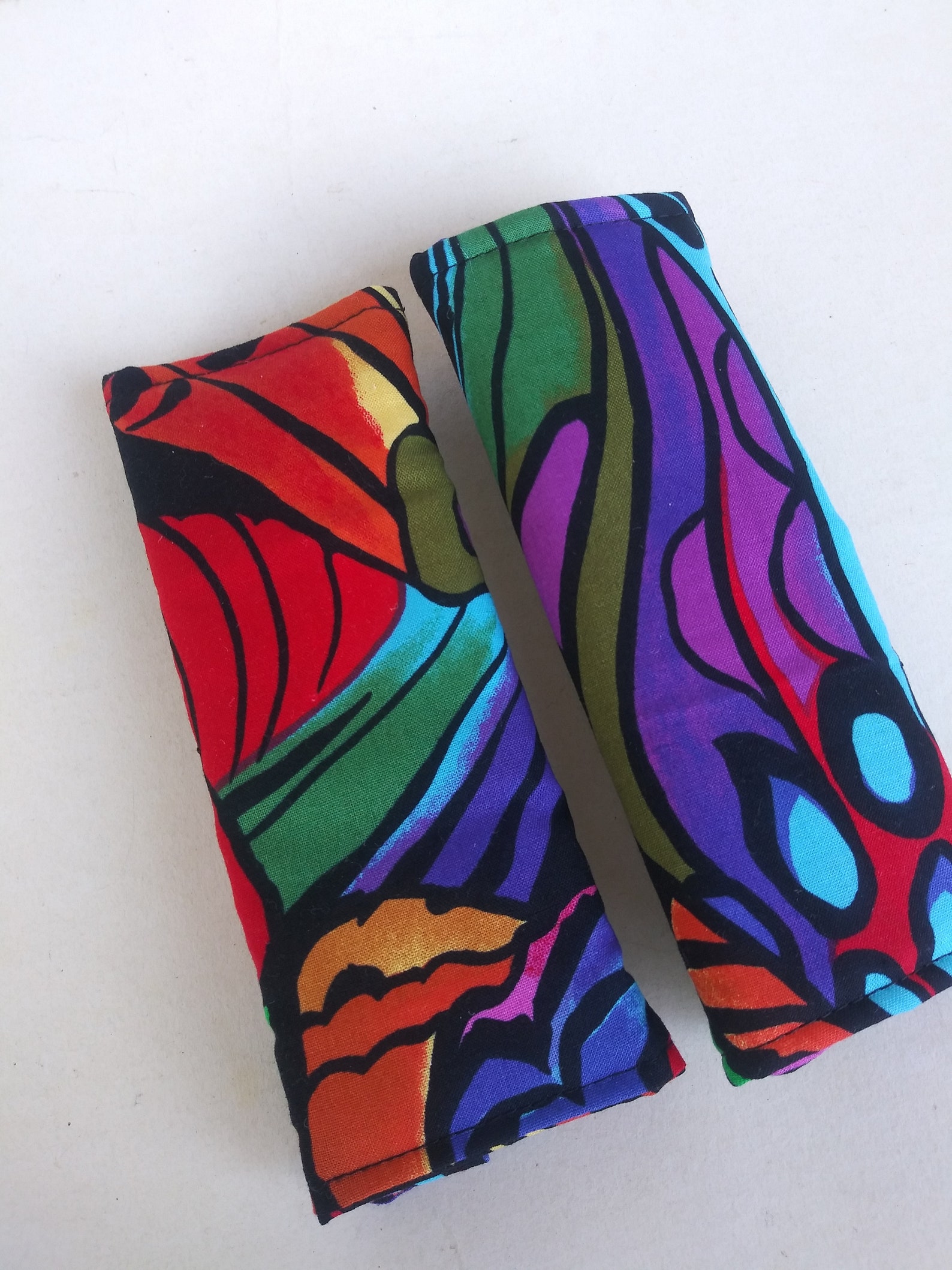 Luggage Handle Wrap Set of 2Multicolored Abstract patterned Etsy