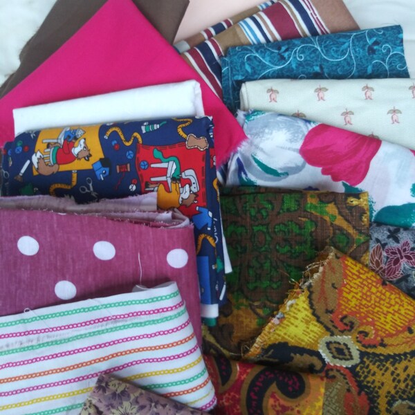 Fabric by the Pound Etsy