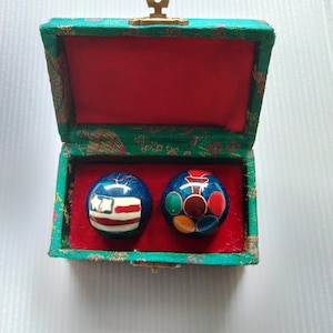Vintage Chinese Chiming Baoding Balls