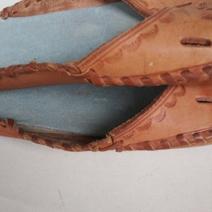 Slippers women, women leather slippers Vintage handmade slippers image 5