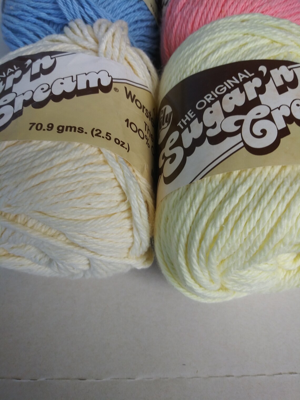 4 Skeins Lily Sugar'n Cream Cotton Yarn Colors Etsy