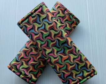Luggage Handle Wrap Set of 2,Multicolored    patterned