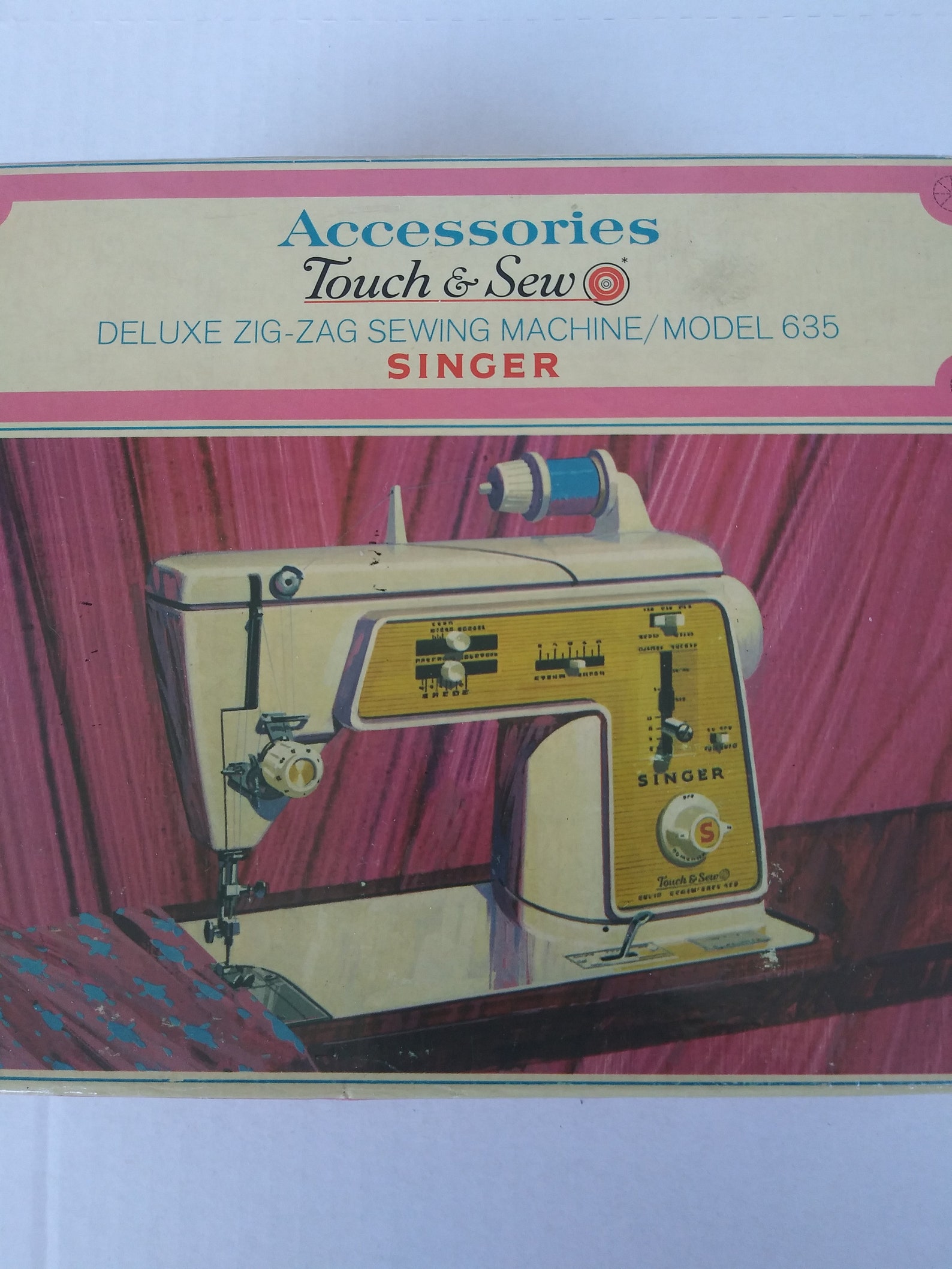 Vintage Singer Accessories Touch & Sew Deluxe Zig Zag Sewing Etsy