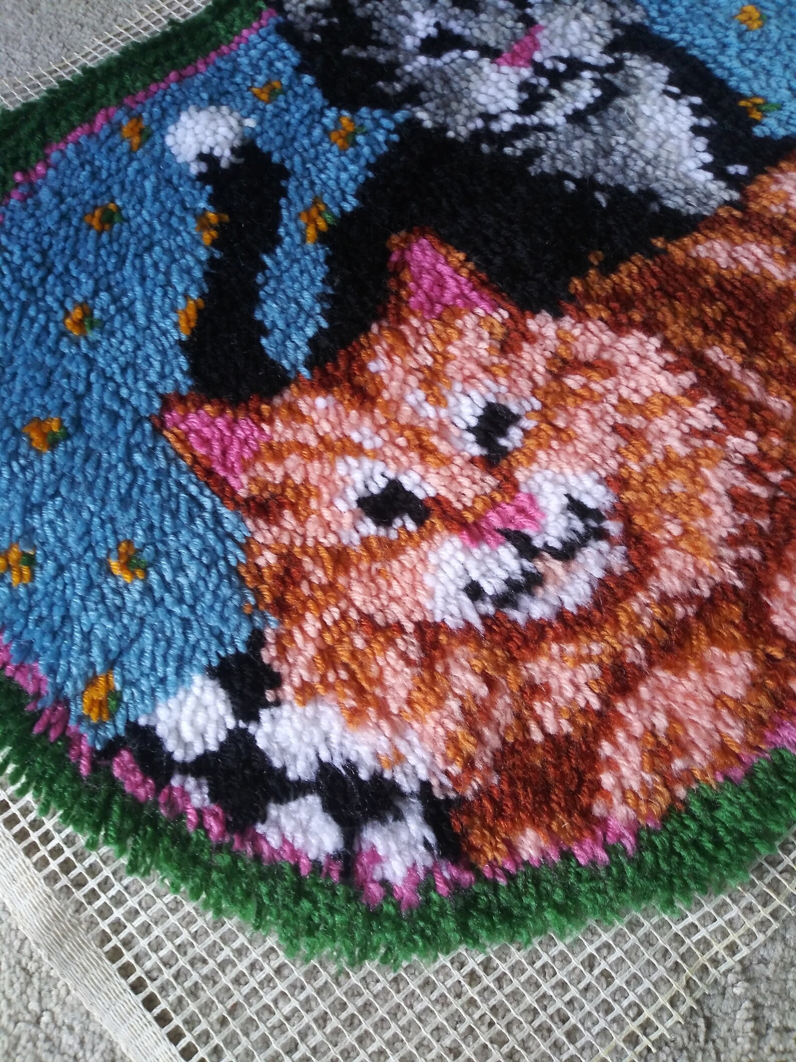 Cat Latch Hook Rug Etsy