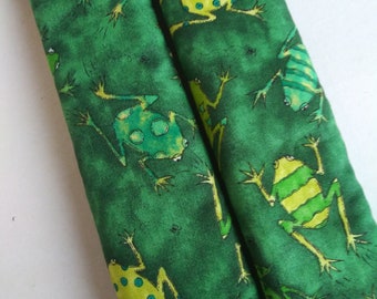 Seatbelt covers car 1 pair Frog  patterned seat belt covers.