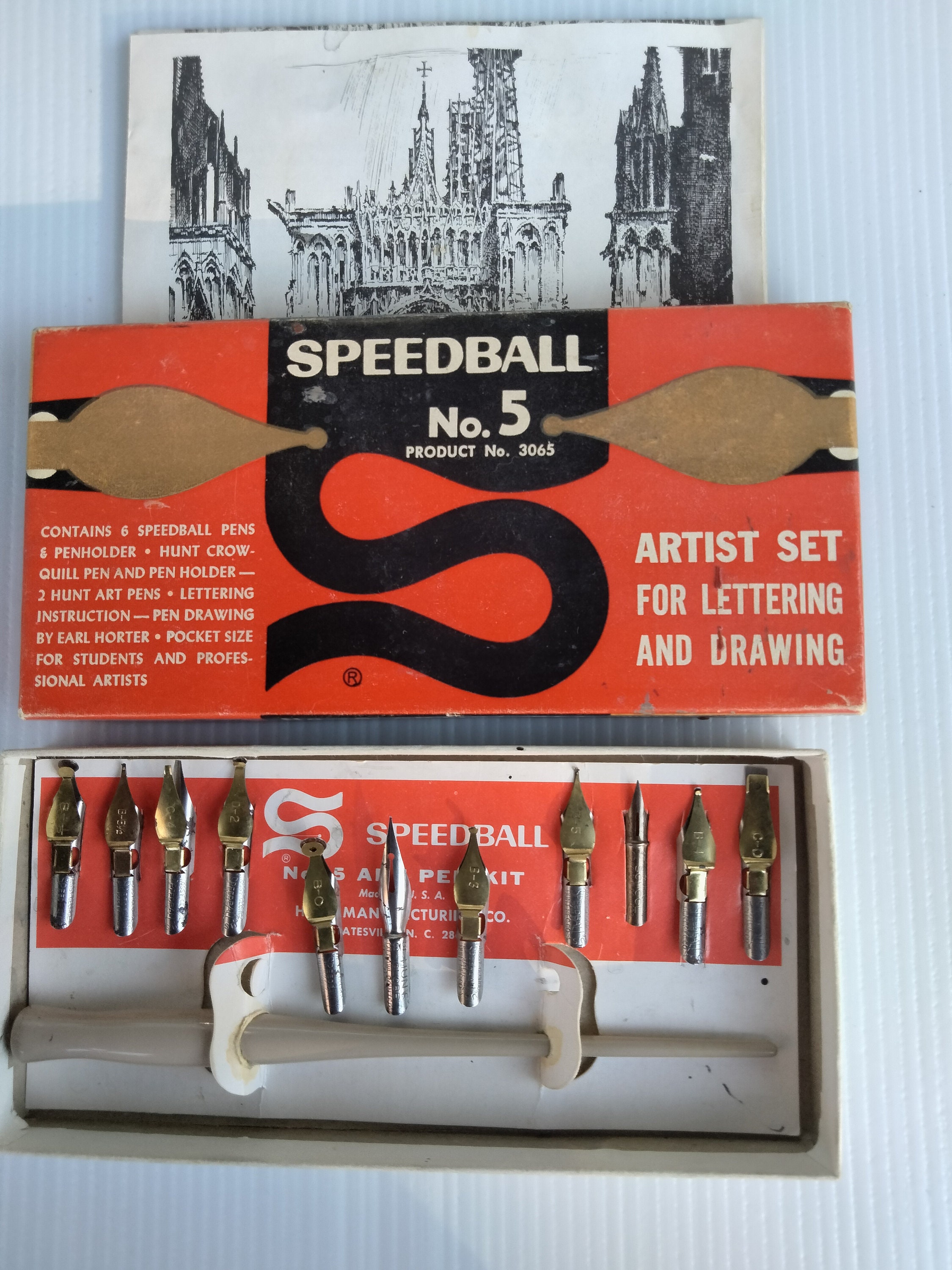 Vintage Speedball D Nib, Set of 7