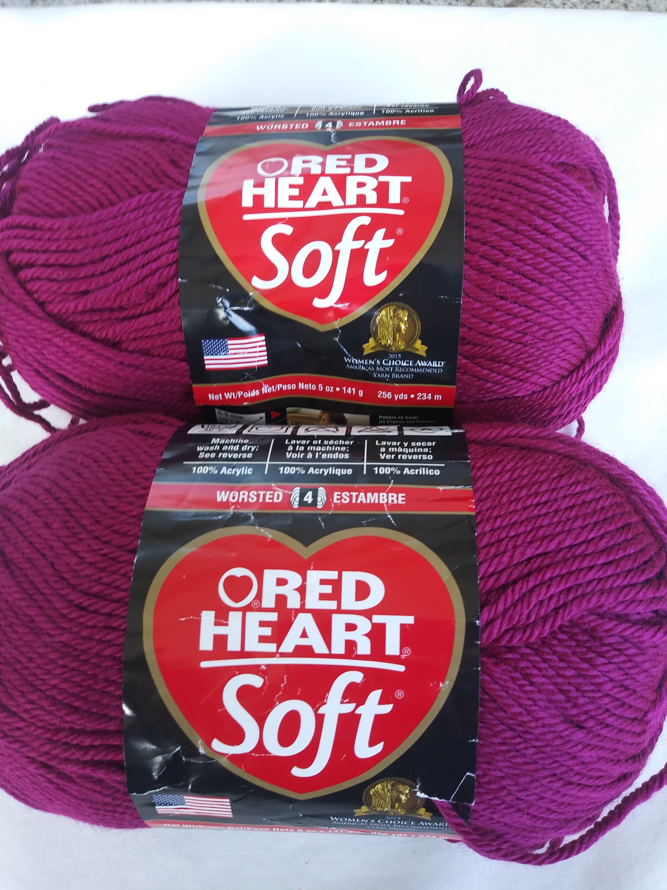 85 oz Red Heart Soft Yarn Berry DESTASH FIL Etsy