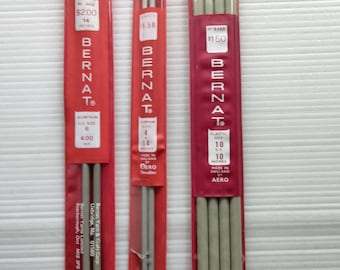 Set 3 Aero Bernat  needles 14" Double Pointed Knitting Needles