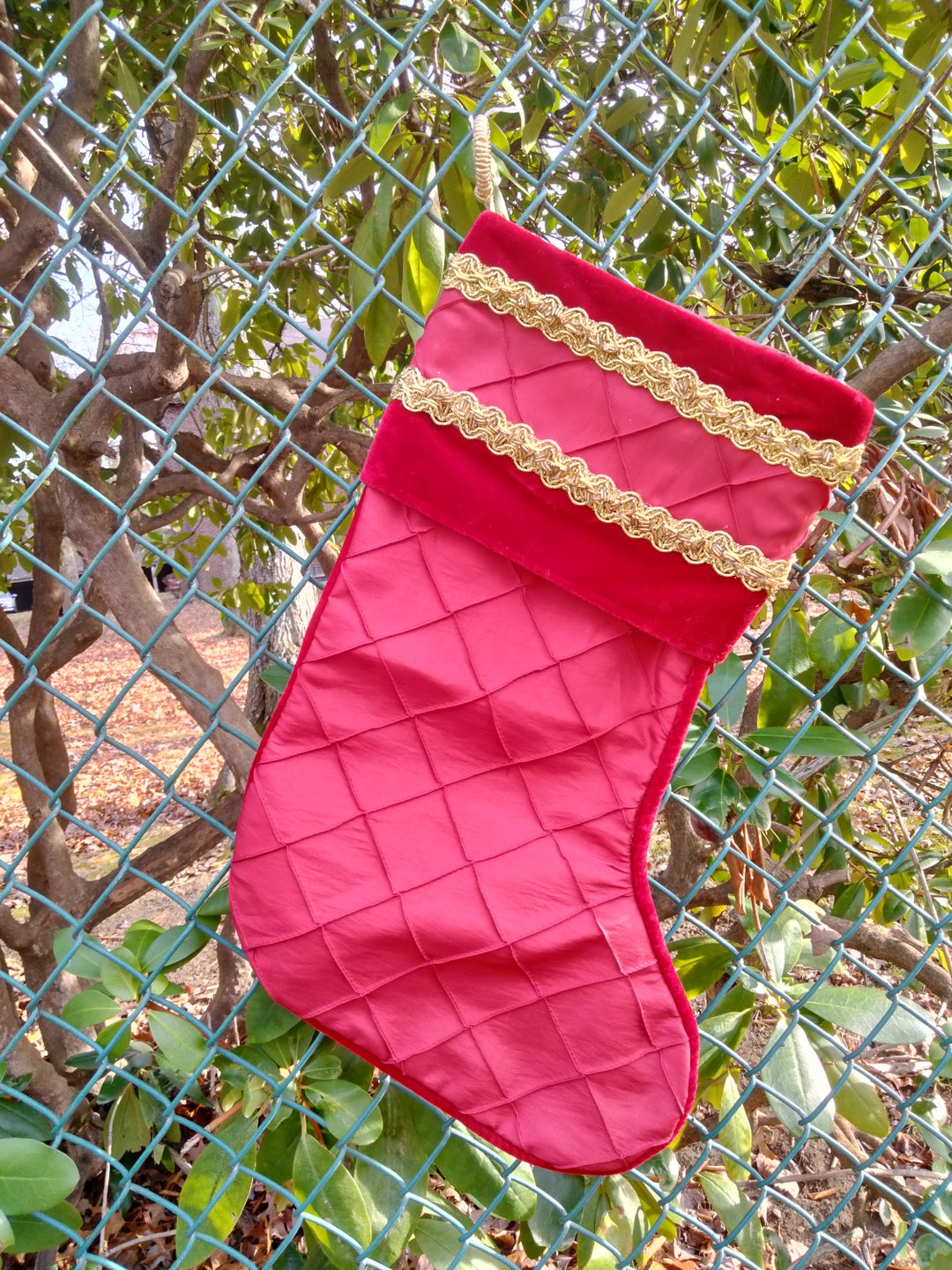 Vintage Christmas Stocking Etsy