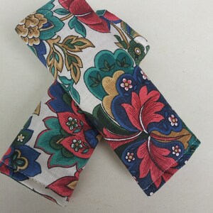 Luggage Handle Wrap Set of 2,Multicolored paisley patterned