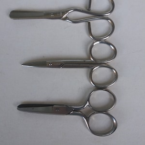 Set of 3 Vintage Metal Scissors