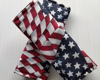 Luggage Handle Wrap Set of 2,American Flag pattern