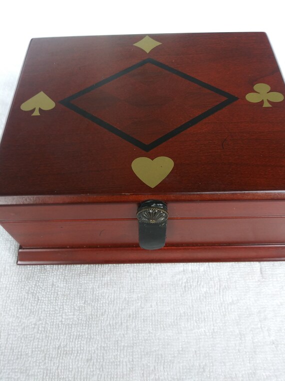 Vintage Bombay Playing Card Wooden Box Paris Cards - Etsy