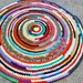 Multicolor 50'' Handmade Circle Rug - Etsy