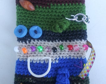 Knitted Fidget Muff: Sensory Twiddle Muff for Dementia, Alzheimer's