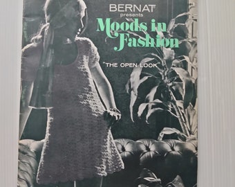 Vintage Book Bernat Moods in Fashion No.170 1970