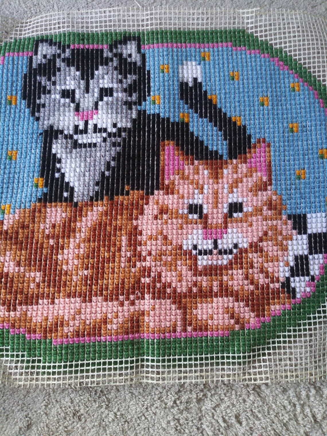 Cat Latch Hook Rug Etsy