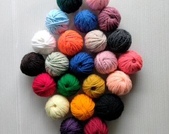 DESTASH YARN - 25 balls mix multicolor colors 375 yards