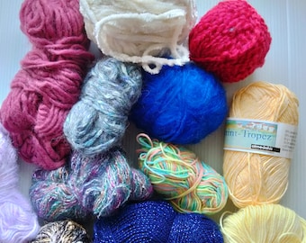 1 pound Mixed Lot Art Yarn