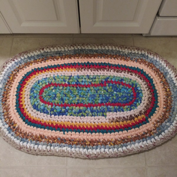 Oval Rag Rug Etsy