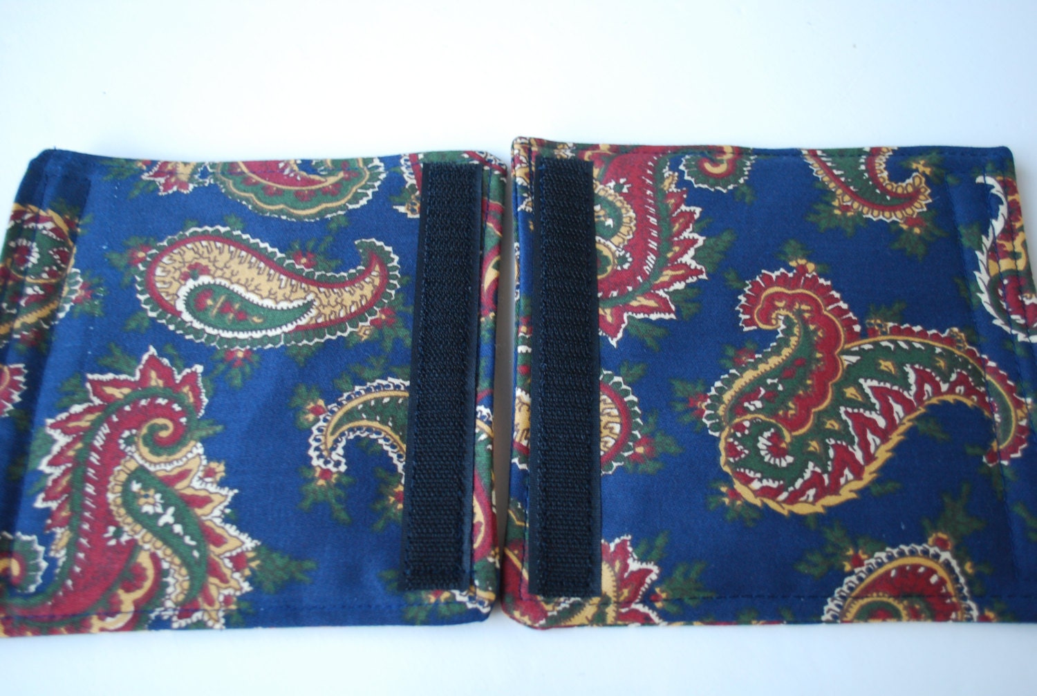 Luggage Handle Wrap Set of 2paisley Colorful Pattern on Navy Etsy UK