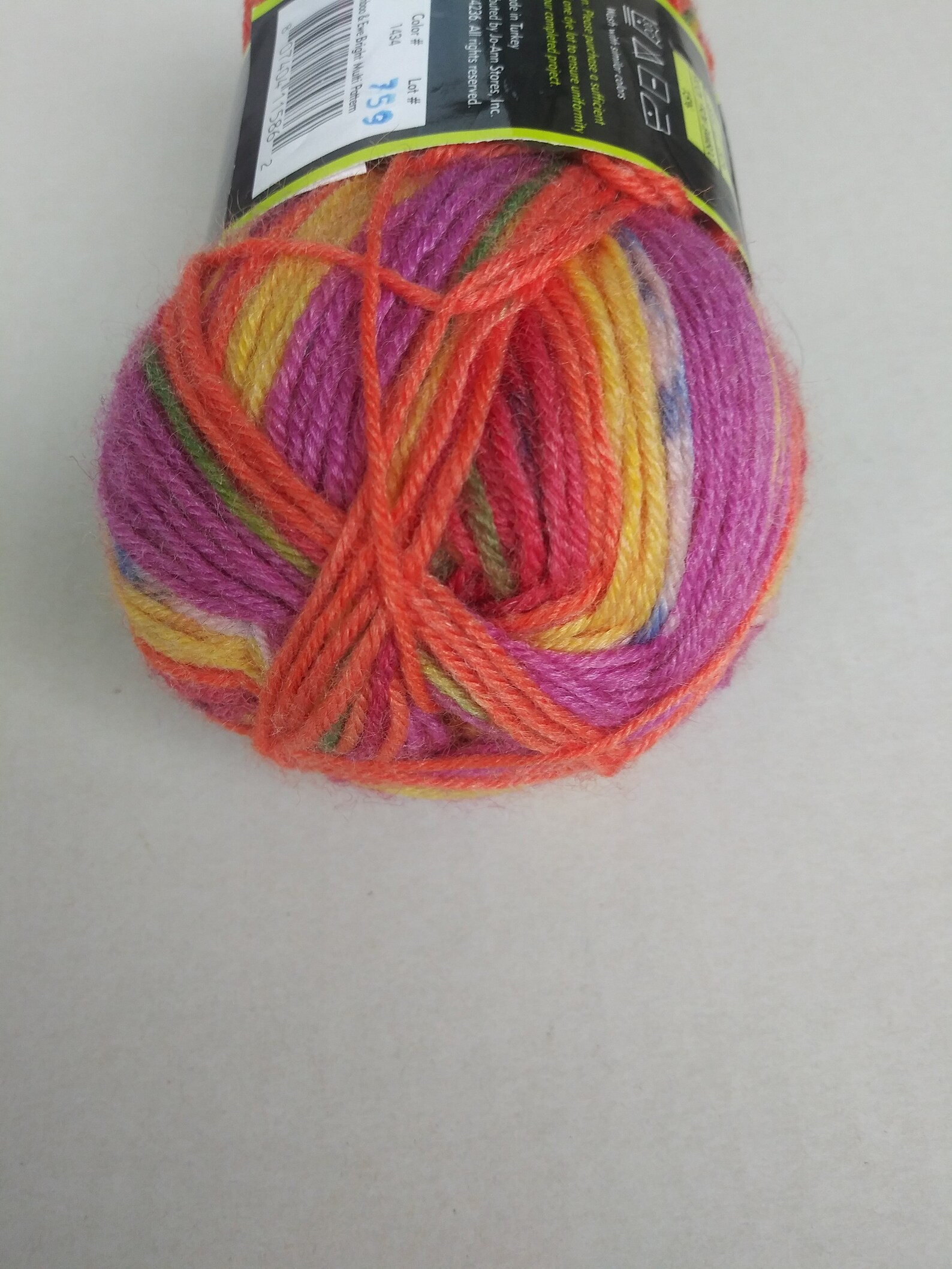 1 skein Sensations Bamboo & Ewe Pattern yarn /Bright Multi Etsy