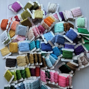 115 cardboard Collection of Embroidery Thread  100% Cotton DMC