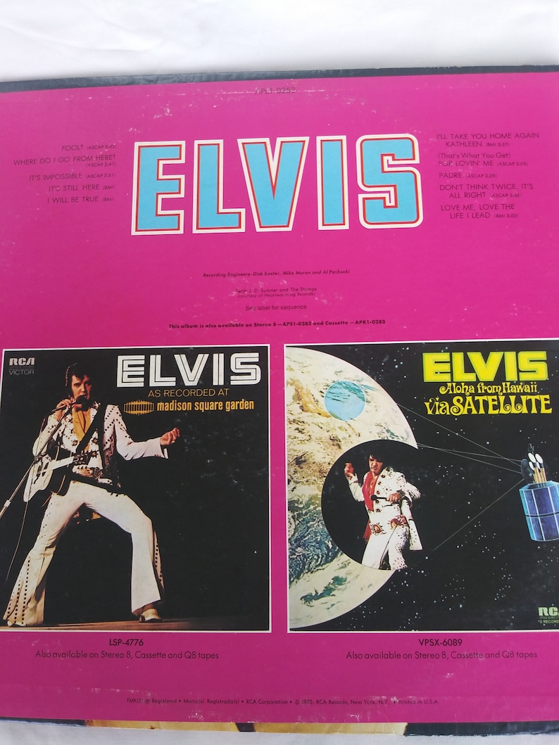 4 Vintage record Elvis Presley Etsy