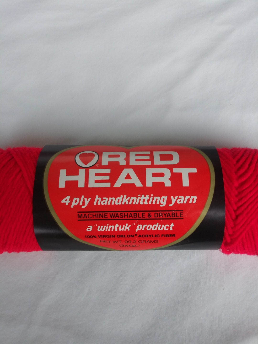 1 Skein Coats & Clark Red Heart Yarn wintuk Product Jockey Red Etsy