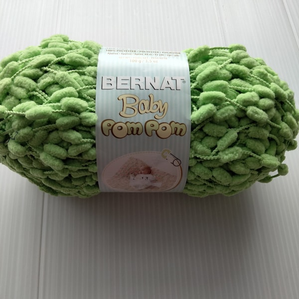 1 skeins  Bernat Baby Pom Pom yarn Spring Green