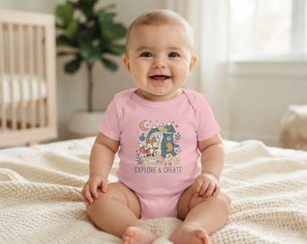 Ontdek en creëer romper bosdieren | Fox and Bear-baby