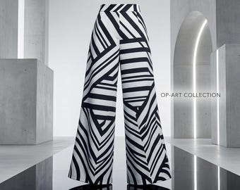 Pantalones de pijama a rayas de cebra, 100 % poliéster, para estar en casa, estampado animal en blanco y negro.