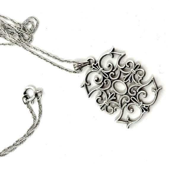 James Craig Sterling Silver Scrollwork Pendant Ne… - image 9