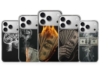 Étui pour téléphone Money Rich Life Cover pour iPhone 17, 16Pro, 15, 14, 13, 12, Samsung S25, S24, S23, S22, A16, A56, Pixel 10Pro, 9Pro