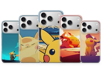 Coque de téléphone Pokemon Anime Art Cover pour iPhone 17, 16Pro, 15, 14, 13, 12, Samsung S25, S24, S23, S22, A16, A56, Pixel 10Pro, 9Pro