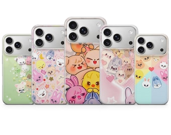 SKZOO Phone Case Kpop Stray Cover for iPhone 17, 16Pro, 15, 14, 13, 12, Samsung S25, S24, S23, S22, A16, A56, Pixel 10Pro
