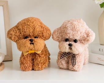 Poodle Lover Gift, Handmade Pipe Cleaner Poodle, Cute Poodle Gift for Dog Mom, Stocking Stuffer Dog Present