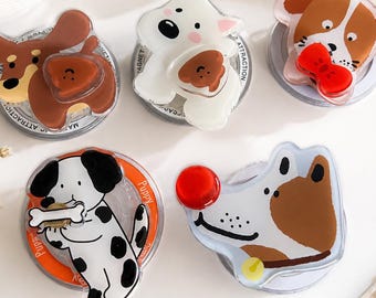 MagSafe Phone Grip, Magnetic Grip Stand for iPhone, Cute Dog Phone Holder, Kawaii MagSafe Fidget Grip