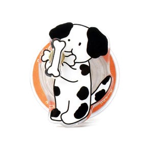 Dalmatian Acrylic Fidget Magsafe Phone Grip with Spinning Bone
