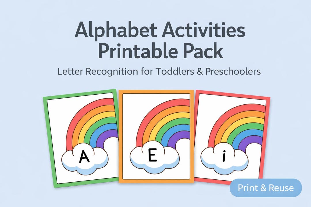 Printable Alphabet Learning Pack for Toddlers and Preschool | Letter ...