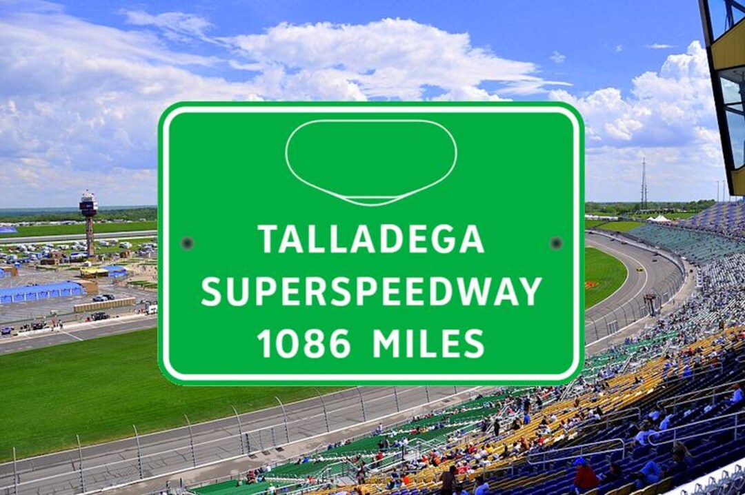 Sign With Racetrack Personalized Racetrack Distance Sign - Custom 3D Printed Sign - Etsy