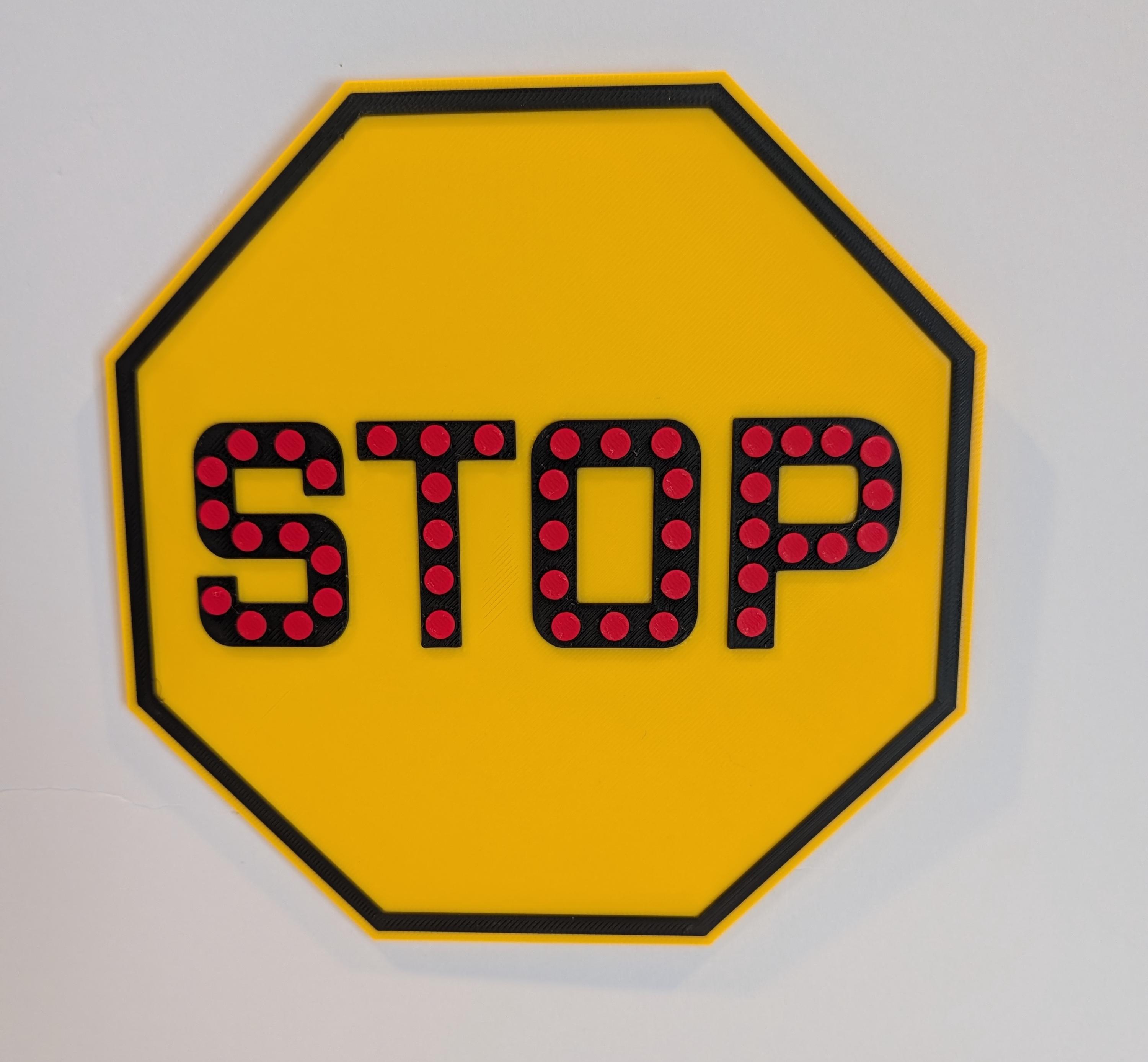 Stop Sign Retro 1935 Retro Button Copy Stop Sign Replica | 3D Printed - Etsy