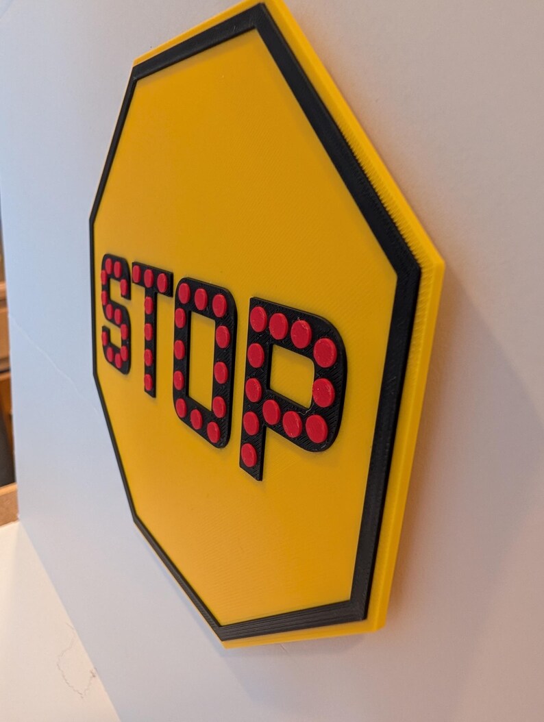 1935 Retro Button Copy Stop Sign Replica | 3D Printed - Etsy