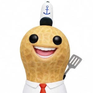 Jordnötsinspirerad Funko pop 3D-printad samlarfigur