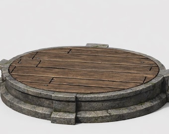 3D druckbare Holzsockel für Figuren | 3MF-Datei | Digitaler Download