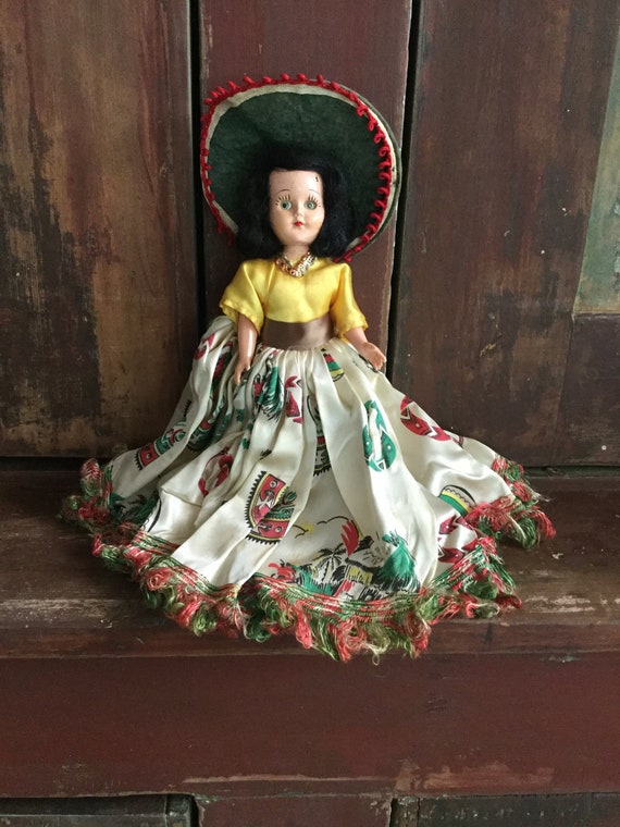 vintage mexican doll