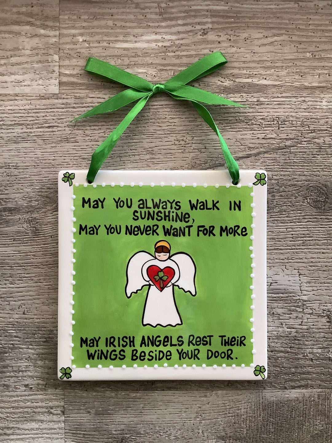 Irish Blessing Ceramic Tile Wallhanging / Irish Blessing Wall Art / St ...